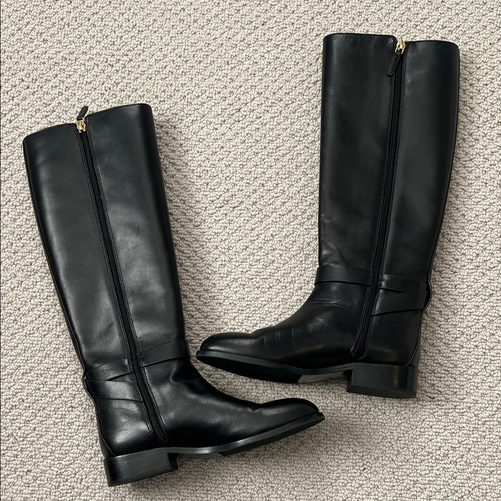 Tory Burch Brooke Knee-High Leather Boots - Picture 5 of 10